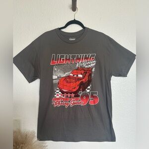 Lightning McQueen Charcoal Gray Men's T-Shirt